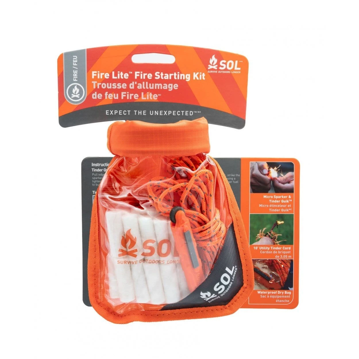 SOL Fire Lite Kit In Dry Bag 1 SOL Fire Lite Kit In Dry Bag