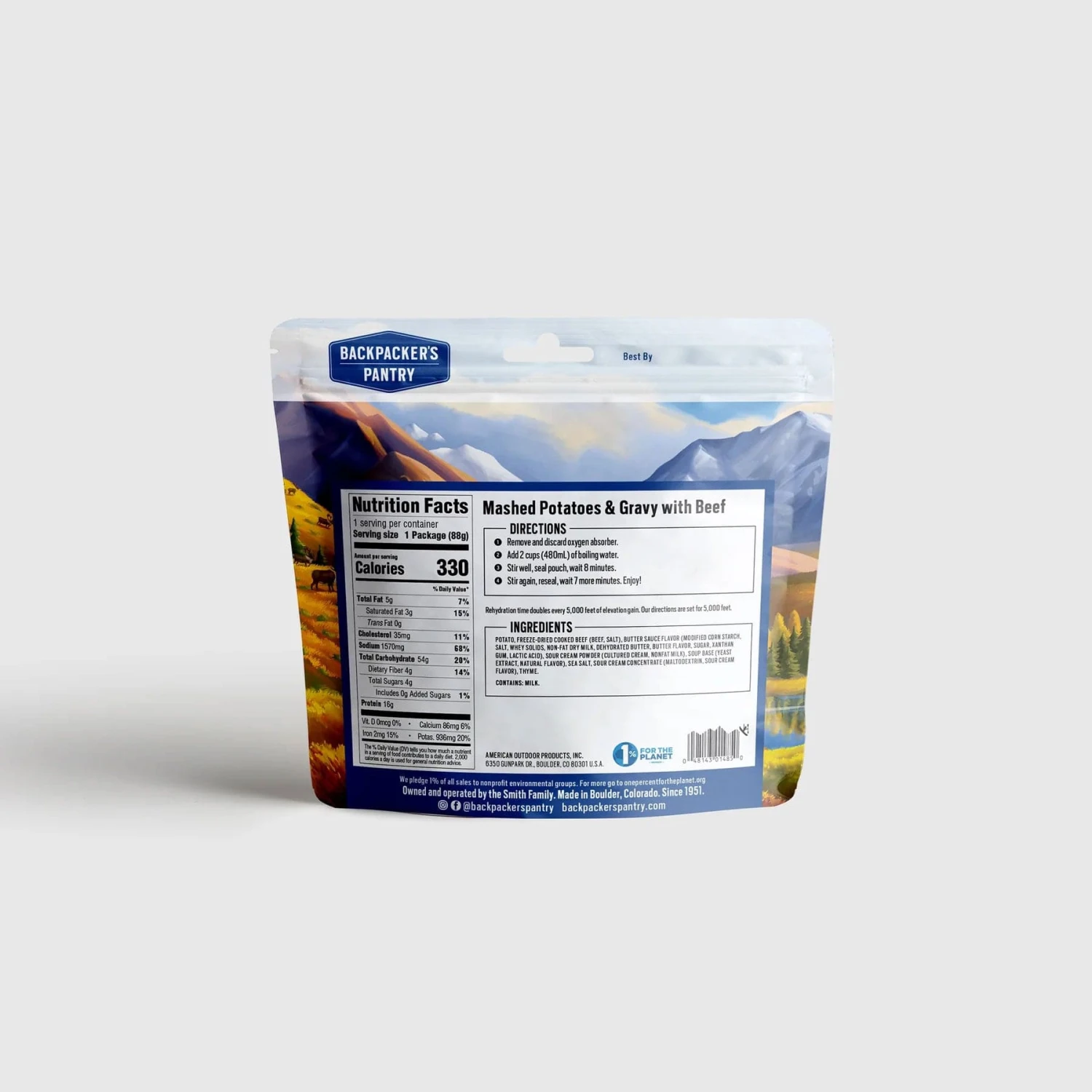 Backpacker's Pantry Mashed Potatoes & Gravy With Beef 2 Backpacker's Pantry Mashed Potatoes & Gravy With Beef - Image 2