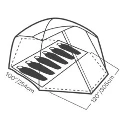 Eureka Space Camp 6 Tent -Coghlan's Store 1102270 detail10