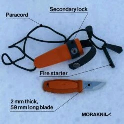 Morakniv Eldris Knife Kit - Burnt Orange - Peg Box 11 Morakniv Eldris Knife Kit - Burnt Orange - Peg Box -Coghlan's Store 135023