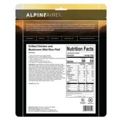 AlpineAire Grilled Chicken And Mushroom Wild Rice Pilaf 5 AlpineAire Grilled Chicken And Mushroom Wild Rice Pilaf -Coghlan's Store 603501