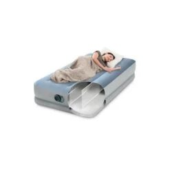 Intex Twin Raised Comfort Airbed With Fiber Tech