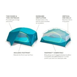 NEMO EQUIPMENT Nemo Aurora 3 Person Tent & Footprint -Coghlan's Store 8116660313727