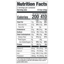 Probar Oatmeal Chocolate Chip Organic Meal Bar -Coghlan's Store B1223 2