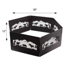 Blue Sky The Zion Portable Folding Fire RingNorthern Woods -Coghlan's Store FFR3612NW1