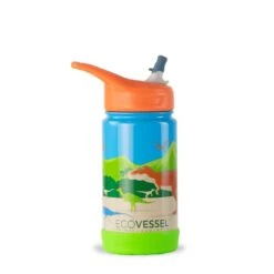 THE FROST - Insulated Stainless Steel Kids Water Bottle With Straw - 12 Oz By EcoVessel