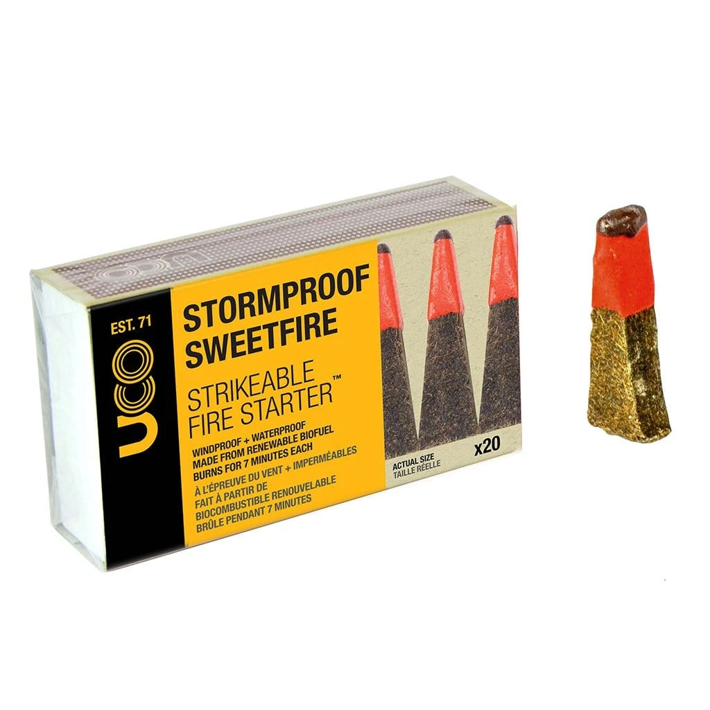 UCO StormProof SweetFire Tinder - 20 Pk 1 UCO StormProof SweetFire Tinder - 20 Pk