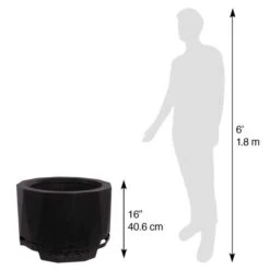 Blue Sky Outdoor Living 24 Steel Peak Patio Smokeless Fire Pit, Firewood And/or Wood Pellet Burning -Coghlan's Store PFP24166