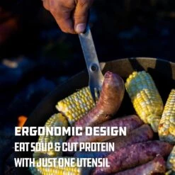 UCO Titanium Utility Spork With Tether 10 UCO Titanium Utility Spork With Tether -Coghlan's Store VlyV5pmESdmHPpk7HGor f sp ti ergonomic desgin