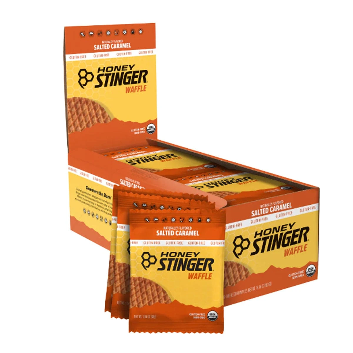 Honey Stinger Gluten Free Salted Caramel Waffle 1 Honey Stinger Gluten Free Salted Caramel Waffle