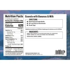 Backpacker's Pantry Granola With Bananas & Milk -Coghlan's Store banaraa1