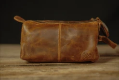 The Draper Leather Toiletry/Dopp Bag By Vintage Gentlemen -Coghlan's Store dopp3