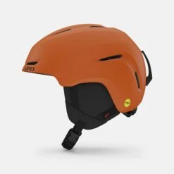 Giro Spur MIPS Kids Ski Helmet -Coghlan's Store giro spur mips snow helmet matte bright orange left