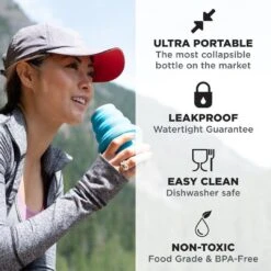 Collapsible Water Bottle | 17oz By HYDAWAY® | Official Store -Coghlan's Store hydaway collapsible water bottle 17oz 14